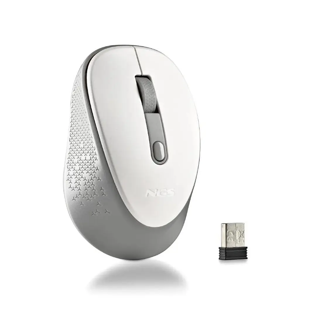 NGS RATON INALAMBRICO 800/1600DPI Blanco 1