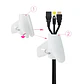 Nanocable Organizador cables flex. 25mm 1 M Blanco - Miniatura 4