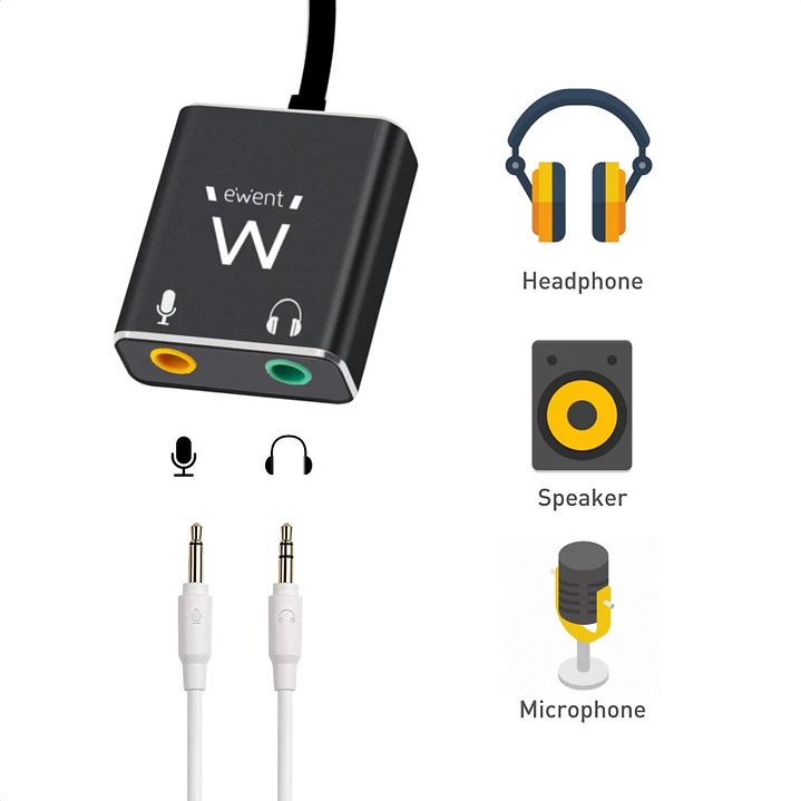 Ewent Cable adaptador de audio USB tipo C/ Jack 3