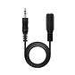 Nanocable Cable Audio, Jack 3.5/M-H, Negro, 3 M - Miniatura 1