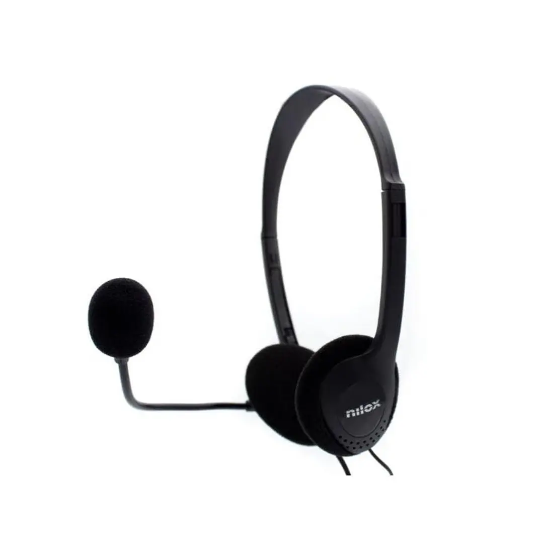 Nilox Auriculares NXCM0000004 Doble Jack Negro 1