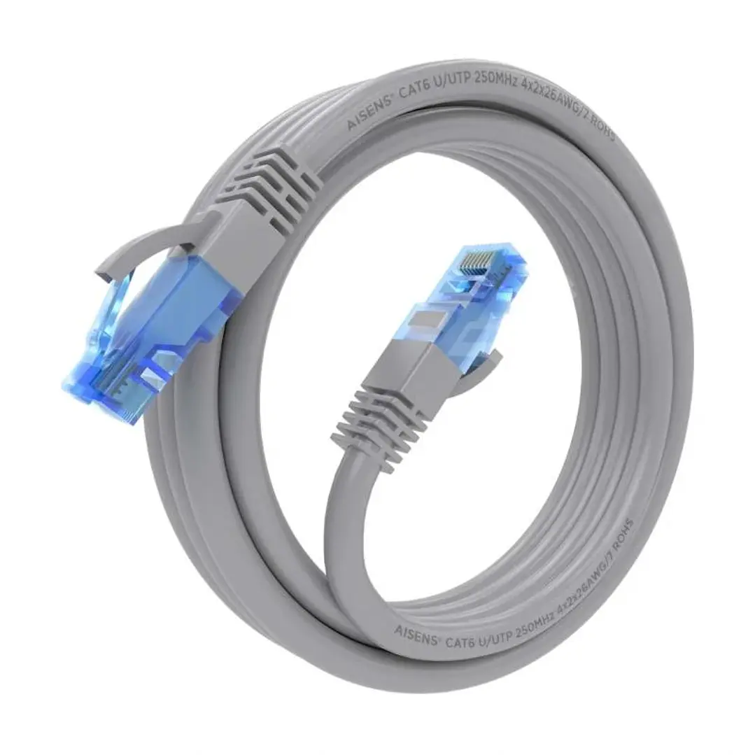 Aisens Cable RJ45 Cat.6 UTP AWG26 CCA Gris 3.0M 3