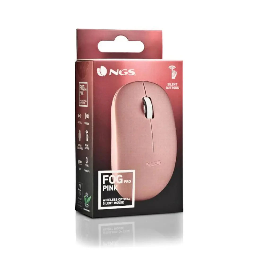 NGS Raton Fogpro Inalambrico Rosa 2