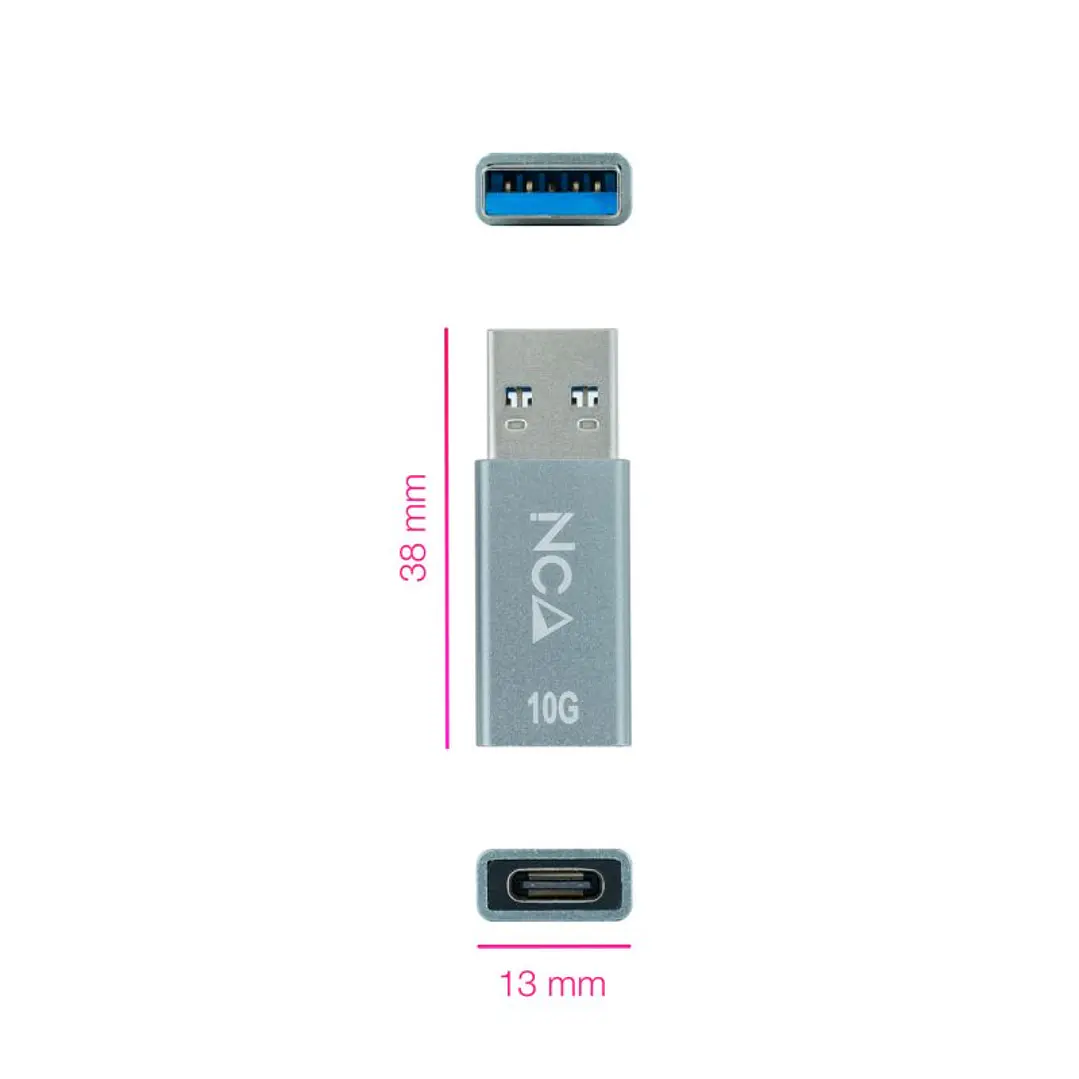 Nanocable Adaptador USB-A/M 3.1 GEN2 a USB-C/H 2
