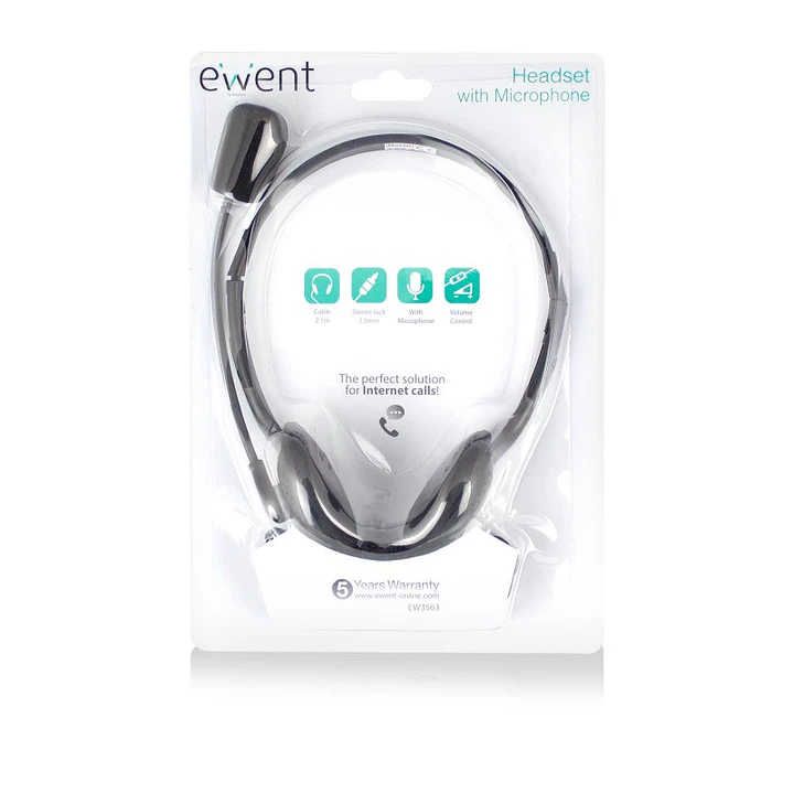 EWENT EW3563 Auriculares+ Micrófono Stéreo 2