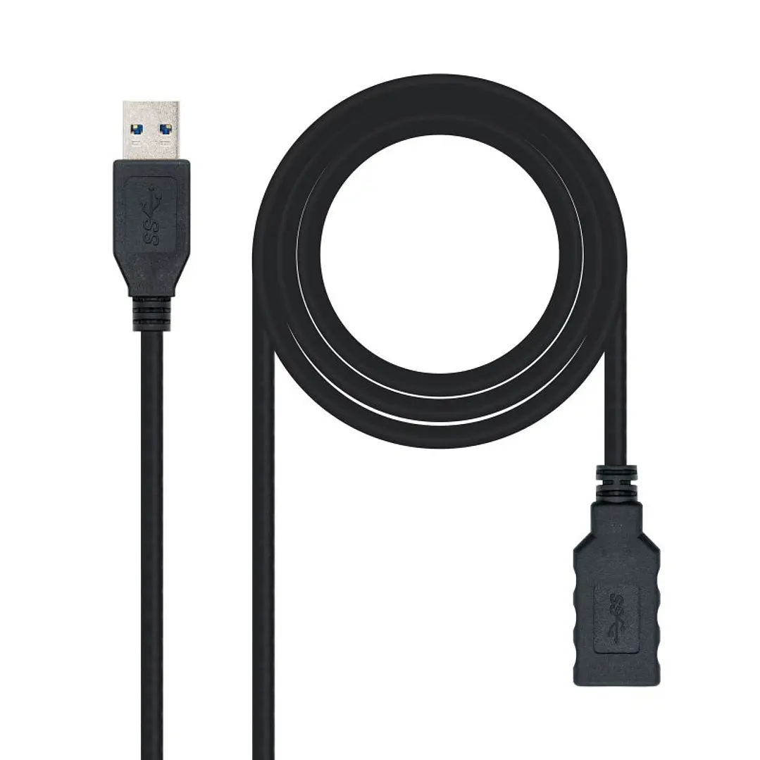 Nanocable Cable USB 3.0 Tipo A/M-A/H Negro 3.0 m 1