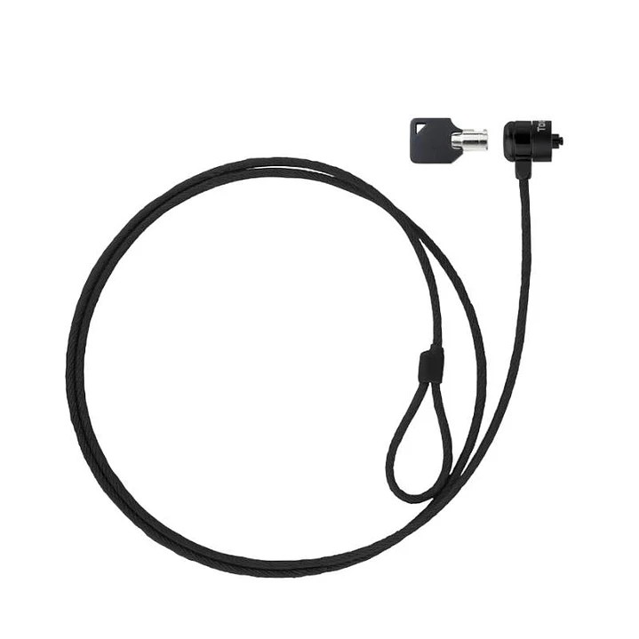 Tooq Cable de seguridad con llave portátiles Gris 1