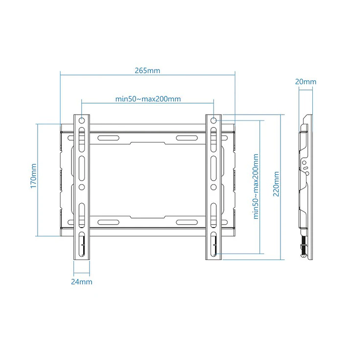 Tooq Soporte pared LP1043F-B pantallas 23