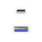 Nanocable Cable USB 3.1 Gen2 USB-C/A 1 M Blanco - thumbnail 3