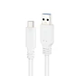 Nanocable Cable USB 3.1 Gen2 USB-C/A 1 M Blanco - thumbnail 4