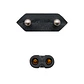 Nanocable Cable Alim. forma 8 CEE7/16/M-C7/H, 1.5m - Miniatura 3
