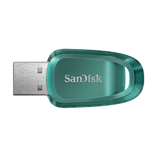 Sandisk Cruzer Ultra Eco Memoria USB 3.2 64GB - Hasta 100MB/s de Transferencia - Color Verde (Pendrive)