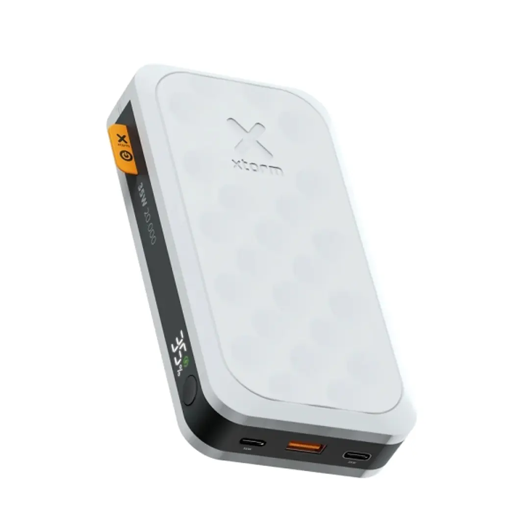 Xtorm FS5200 Powerbank 20.000 mAh 35W - 2x USB-C, 1X USB A - QC 3.0 - Compacta y Elegante - Color Blanco 1