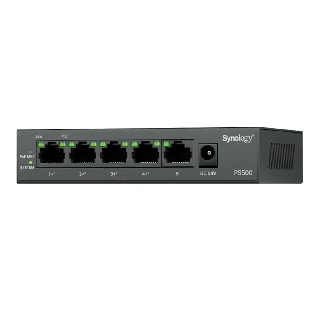 Synology PS500 Switch 4xG PoE+ 1xG 60W 1
