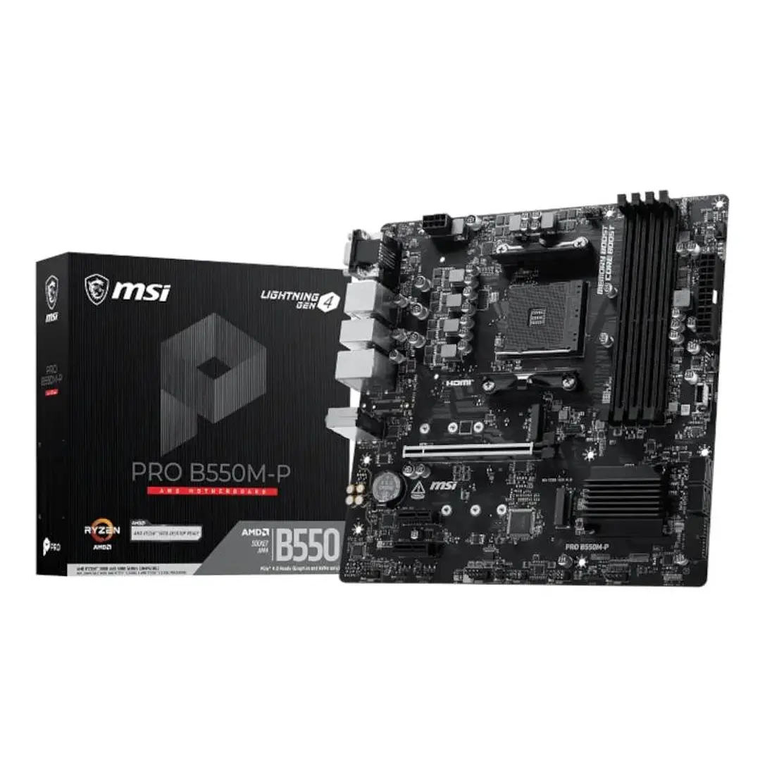 MSI Placa Base PRO B550M-P mATX AM4 1