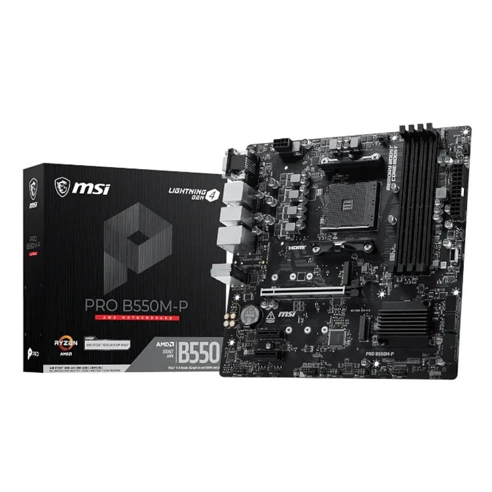 MSI Placa Base PRO B550M-P mATX AM4 1