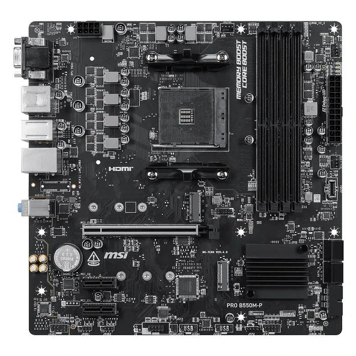 MSI Placa Base PRO B550M-P mATX AM4 2