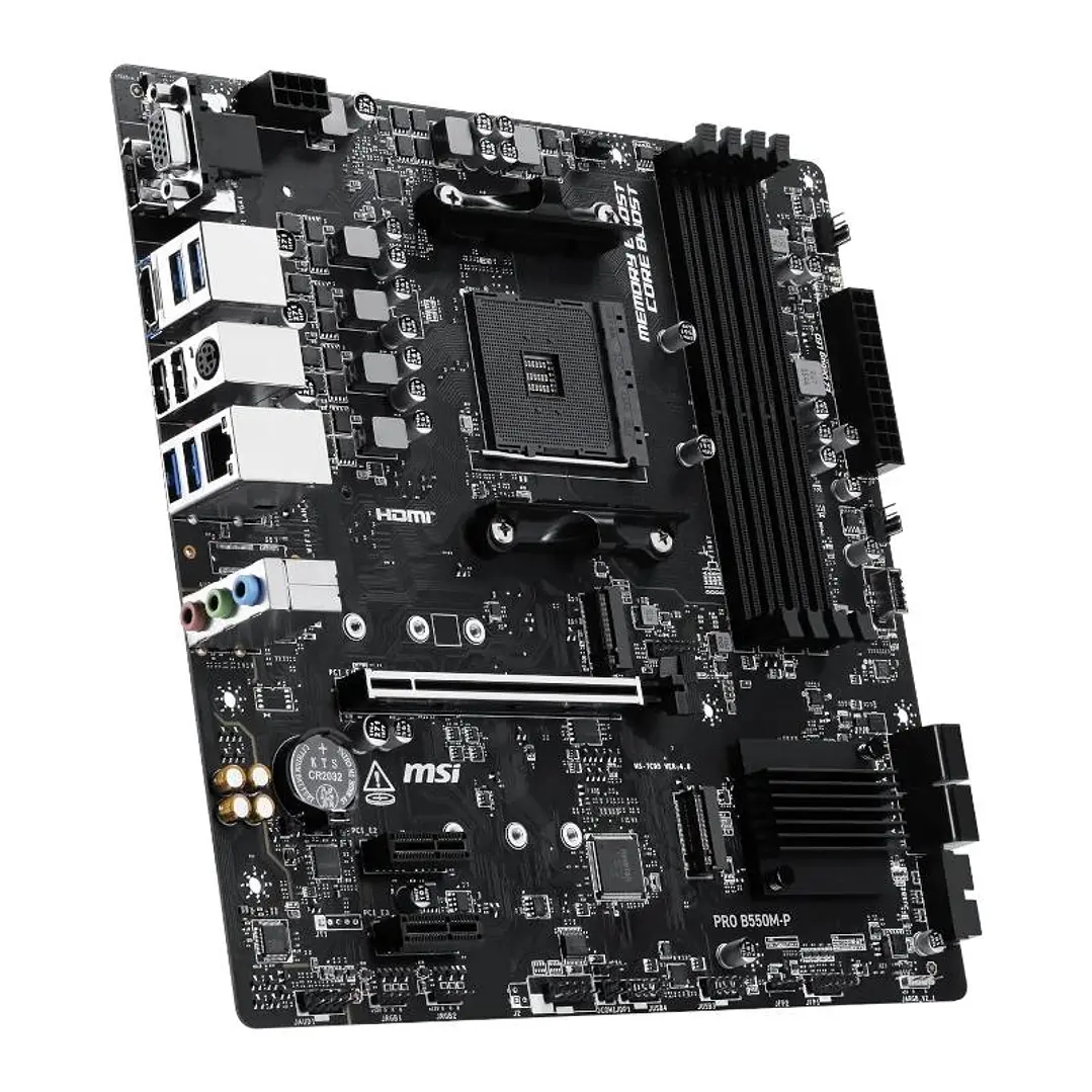 MSI Placa Base PRO B550M-P mATX AM4 3