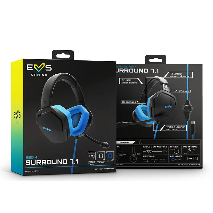 ENERGY SISTEM Auricular Gaming ESG 4 S 7.1 Blue 2