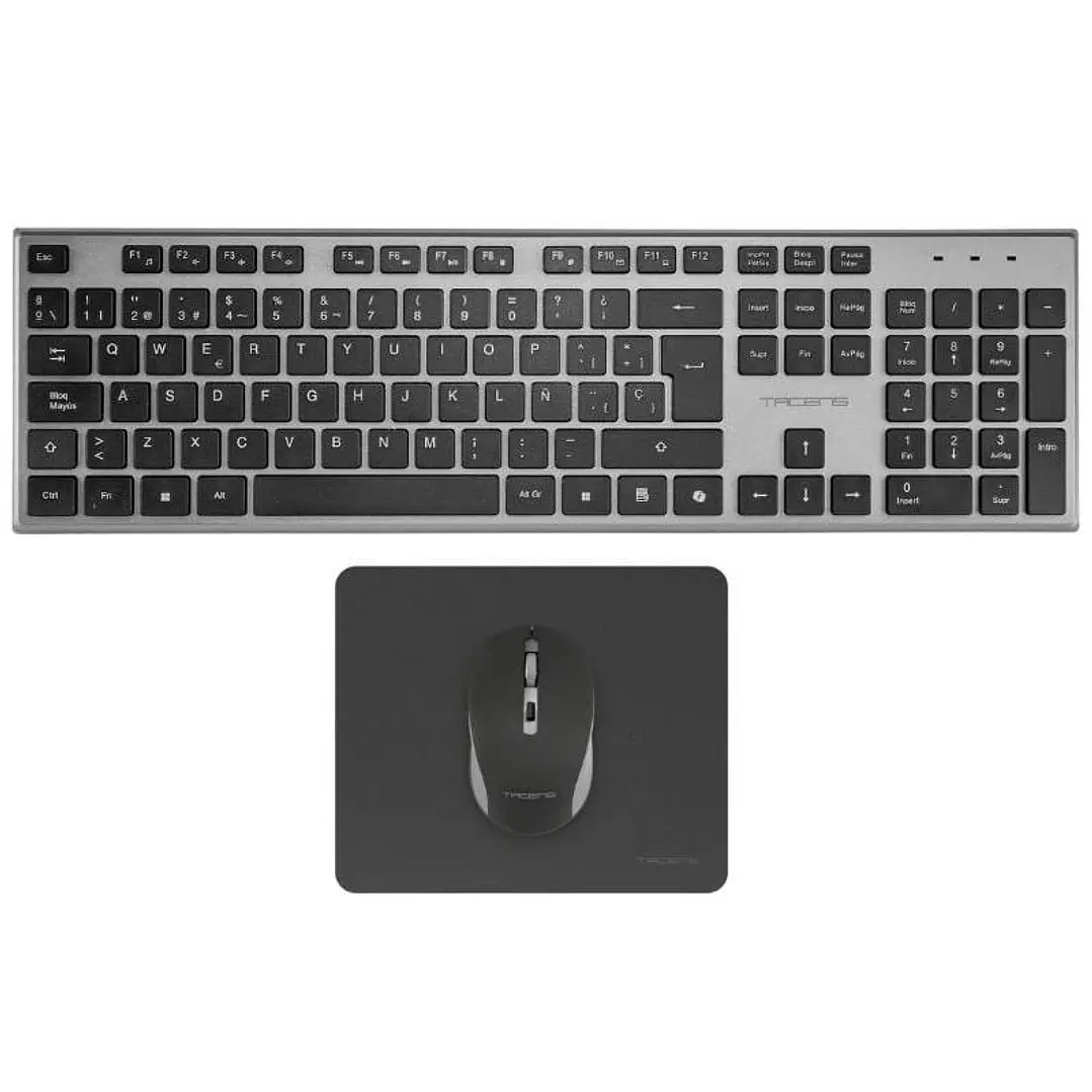 Tacens 3EN1 Teclado+Ratón+Alfom Inalámbrico Negro 2