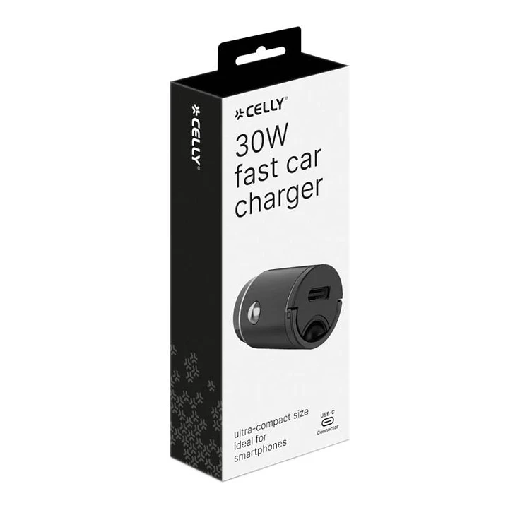 Celly Cargador Coche Usb-C 30w Negro 3