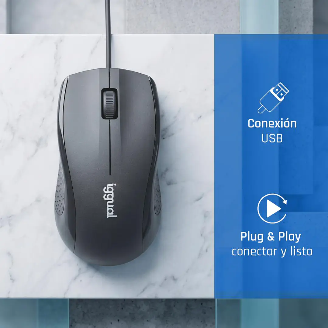 iggual Kit teclado y ratón COM-CK-STANDARD negro 3