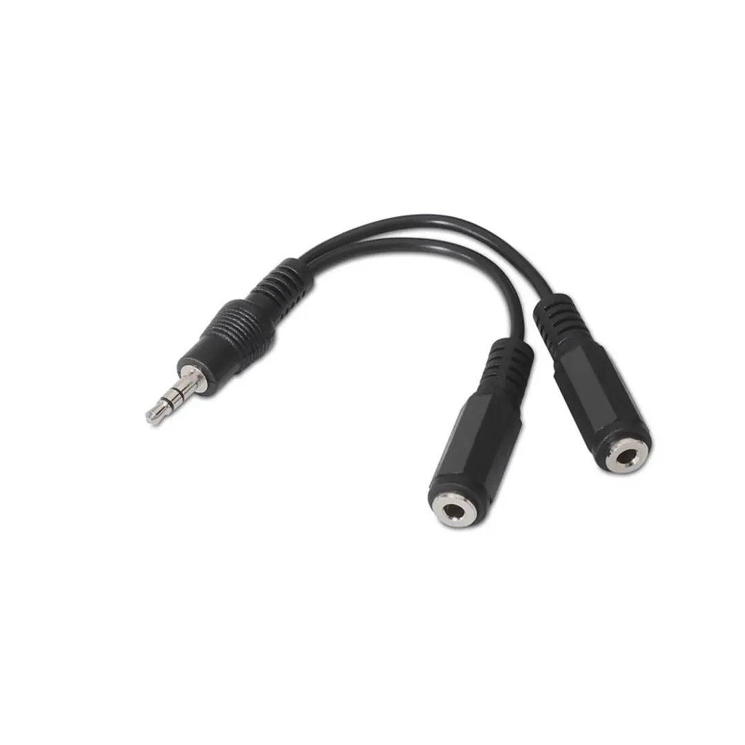 Nanocable Cable Audio Estéreo 2Jack 3.5H Jack 3.5M 1