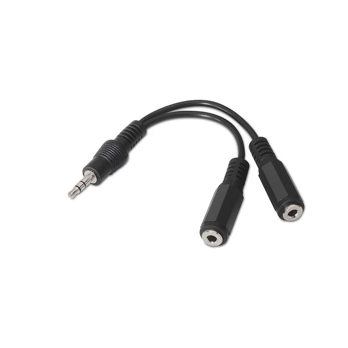 Nanocable Cable Audio Estéreo 2Jack 3.5H Jack 3.5M 1