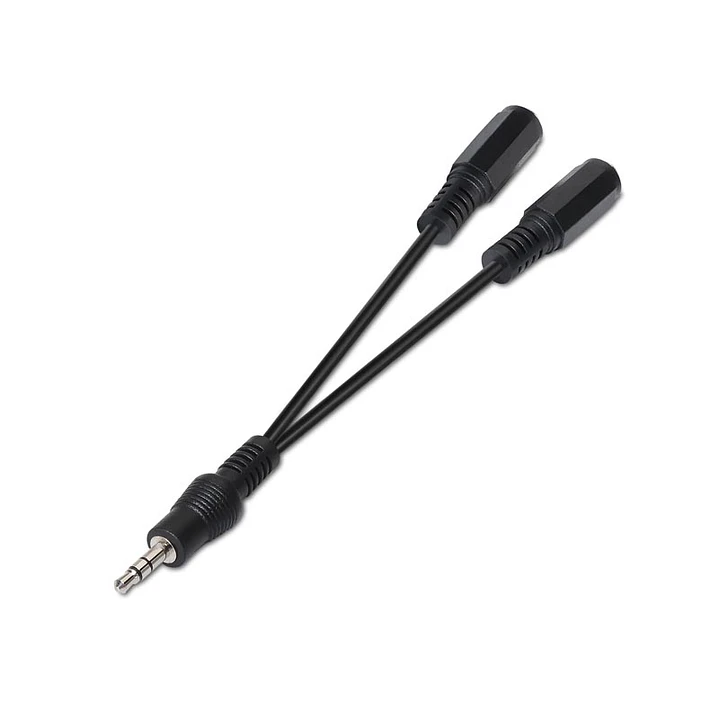 Nanocable Cable Audio Estéreo 2Jack 3.5H Jack 3.5M 3