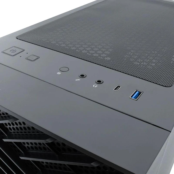 Coolbox Caja Gaming ATX GA300 GRIDLINE Black 4