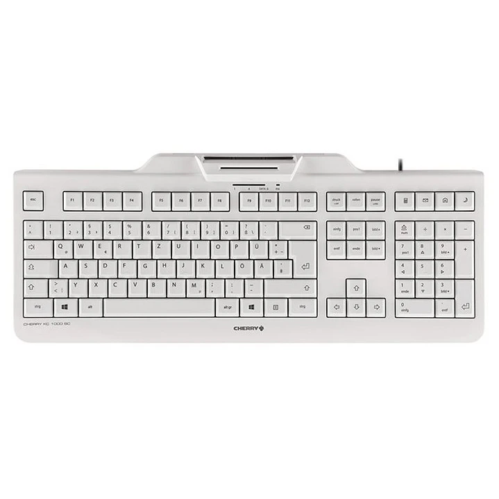 Cherry Teclado+Lector Chip Integrado (DNIe) Blanco 1