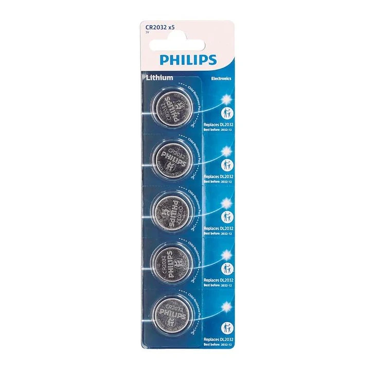 Philips Pila Boton Litio CR2032 3v Blister*5 1