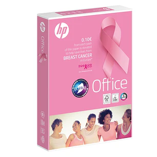 HP Office Pink Ream A4 80gr. 210x297mm (500 Hojas) Blanco