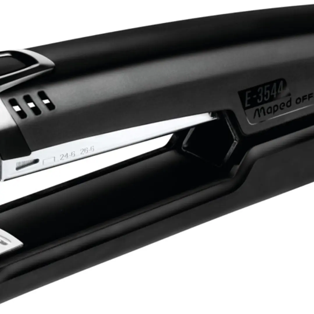 Maped Full Strip A-3544 Grapadora Metalica de Sobremesa - Hasta 25 Hojas - Admite Grapas 24/6 y 26/6 - Profundidad de 84mm - Grapado Cerrado y Clavado 1