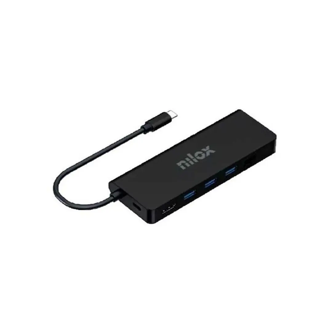 Nilox Dock Usb c 8 en 1 Negro 1
