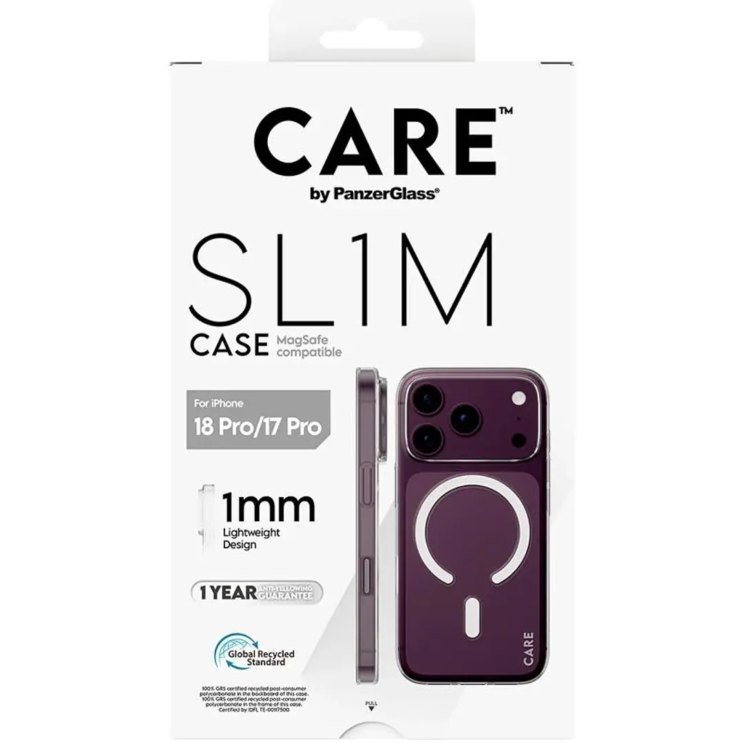 Care SL1M Case Transparent  MagSafe iP 18Pro 17Pro 1
