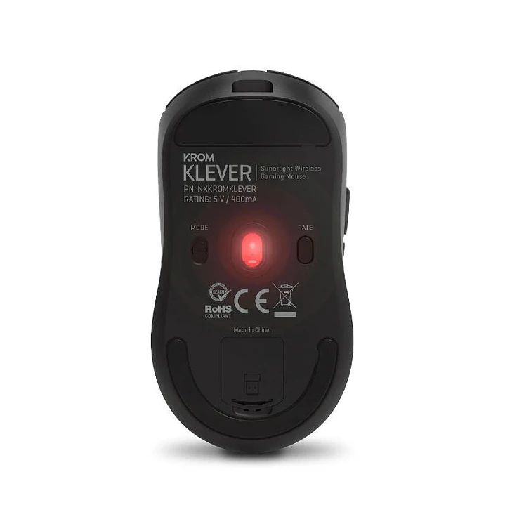 KROM KLEVER Raton gaming superligero wireless Ngro 2