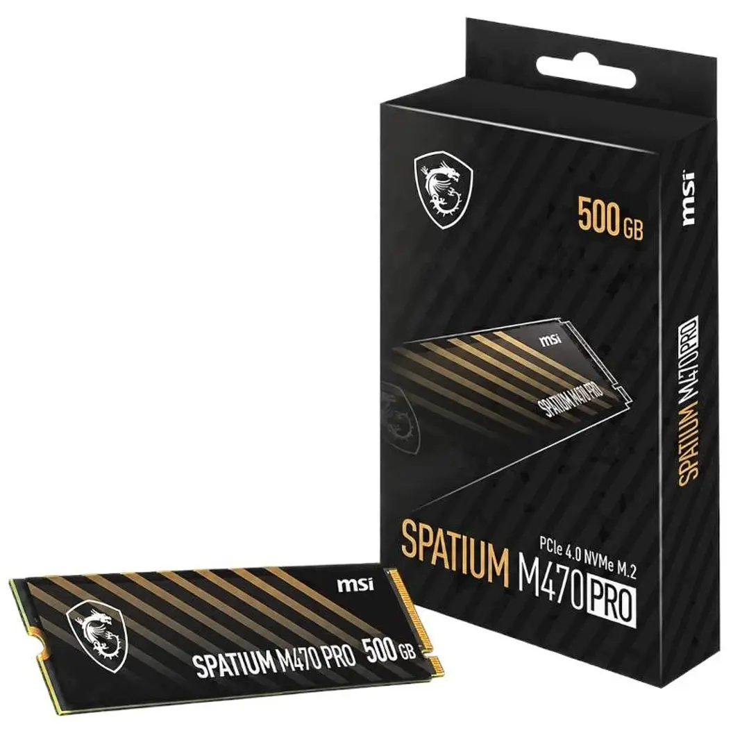 MSI SSD Spatium M470 Pro 500Gb PCIe 4.0 5500Mbs 1