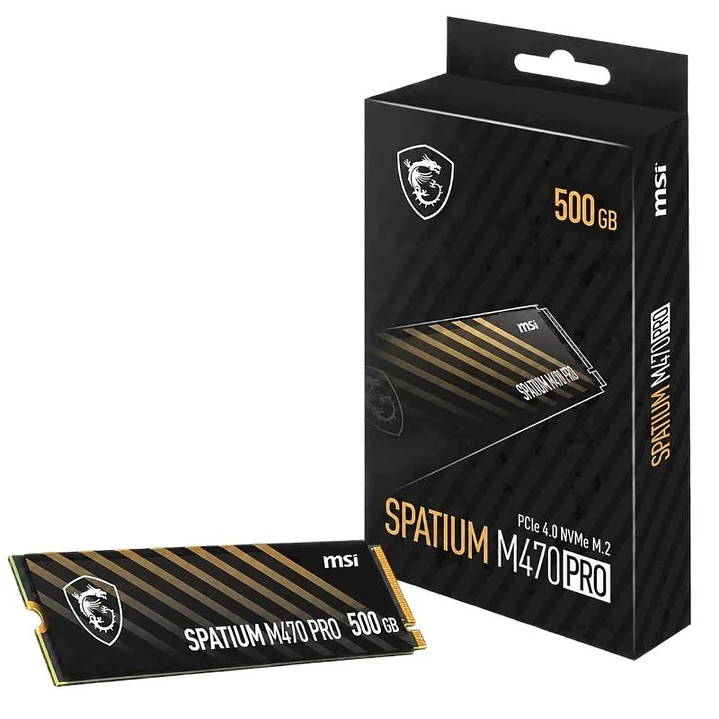 MSI SSD Spatium M470 Pro 500Gb PCIe 4.0 5500Mbs 1