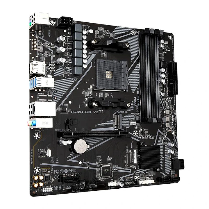 Gigabyte Placa Base A520M DS3H V2  mATX AM4 3