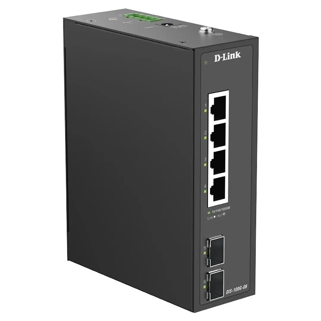 D-Link DIS-100G-06 Switch Industrial 4xGb 2xSFP 1