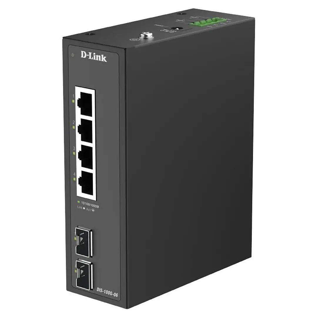 D-Link DIS-100G-06 Switch Industrial 4xGb 2xSFP 3