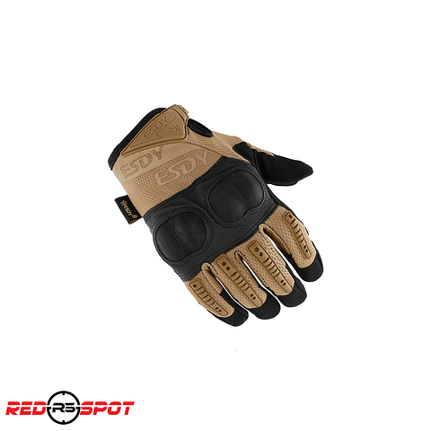 GUANTES HARDKNUCKLE  ESDY NEGRO/TAN TALLA M