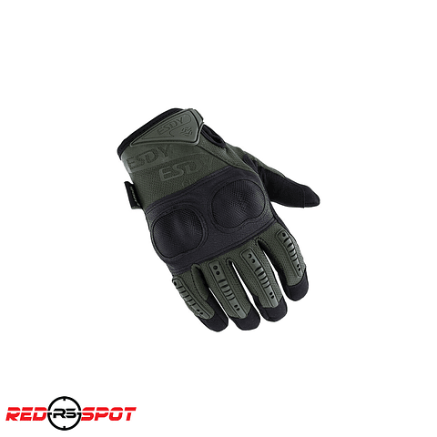 GUANTES HARDKNUCKLE  ESDY NEGRO/VERDE TALLA M