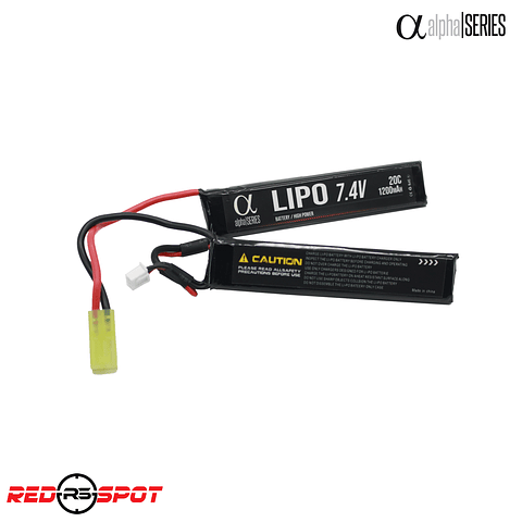 ALPHA SERIES LIPO 7.4V 1200 mAh 20C (BI-PANEL)