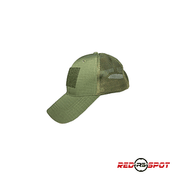 GORRA TÁCTICA CON MALLA VERDE