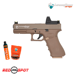 LEVIATHAN ARMS P17 TAN CON RED DOT PACK