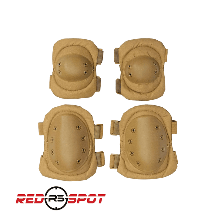 SET DE RODILLERAS Y CODERAS TACTICAS NEGRA 3