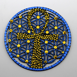 MANDALA DE PARED ANKHA EGÍPCIO 15 CM