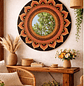 ESPEJO MANDALA ORANGE HARMONY 70 CM - Miniatura 1